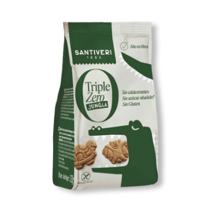 Triple Zero Bolachas da Selva de Aveia Alimentação Santiveri