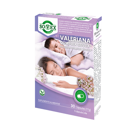 Valeriana Complex Suplemento Alimentar Sovex Sono