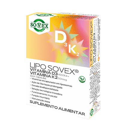 Lipo Sovex Vitamina D3 e K2 Suplemento Alimentar