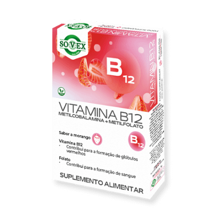 Vitamina B12 e Metifolato Suplemento Alimentar Sovex