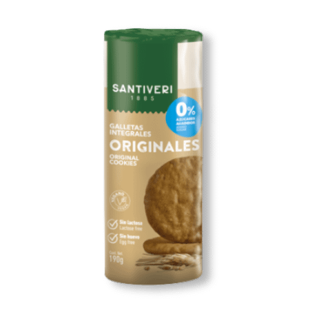 Bolachas Integrais Originais Alimentação Santiveri Bolachas Integrais Originais Alimentação Santiveri