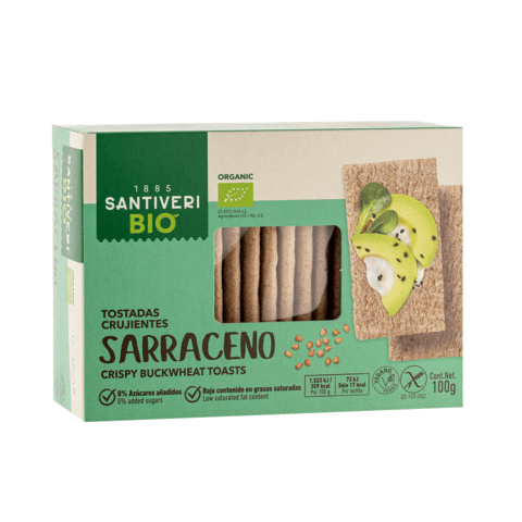 Tostas Crocantes de Trigo Sarraceno Santiveri Alimentação Tostas Crocantes de Trigo Sarraceno Santiveri Alimentação