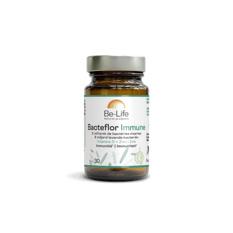Bacteflor Immune Be-Life Suplemento Alimentar Cápsulas gastrorresistentes Defesas Intestino Microbiota