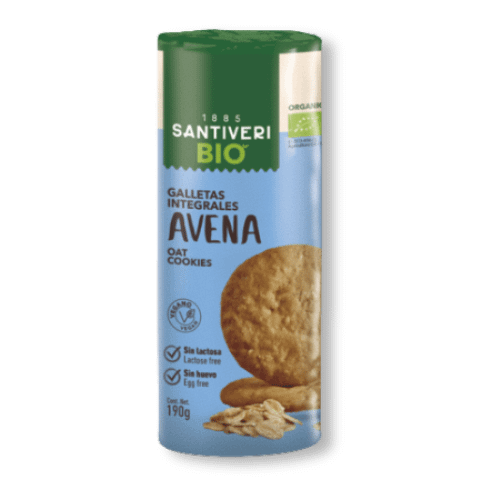 Bolachas Integrais de Aveia Santiveri Alimentação Bolachas Integrais com Aveia Santiveri Alimentação