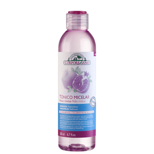 tonico micelar peles mistas corpore sano Água Micelar Peles Mistas, biológico, vegan
