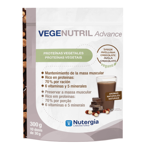 Vegenutril Advance Chocolate e Avelã 300gr Nutergia Vegenutril Advance Chocolate e Avelã