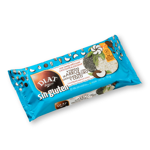 Bolachas de Arroz com Chocolate Preto e Côco Diat Radisson Alimentação Bolachas de Arroz com Chocolate Preto e Côco Diat Radisson Alimentação