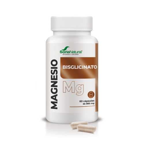 Bisglicinato de Magnésio Soria Natural Cápsulas Sistema Nervoso Metabolismo Vitaminas Suplemento