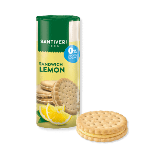 Bolachas Recheadas com Creme de Limão Alimentação Santiveri