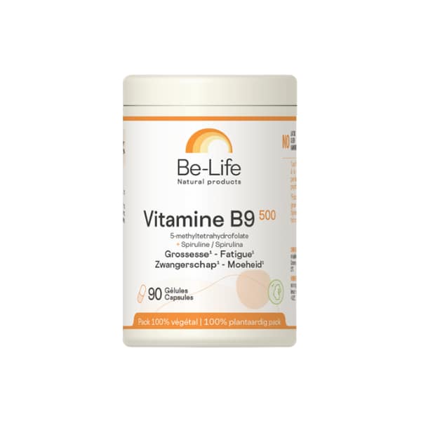 Vitamina B9 500 Be-Life Suplemento Alimentar Gravidez