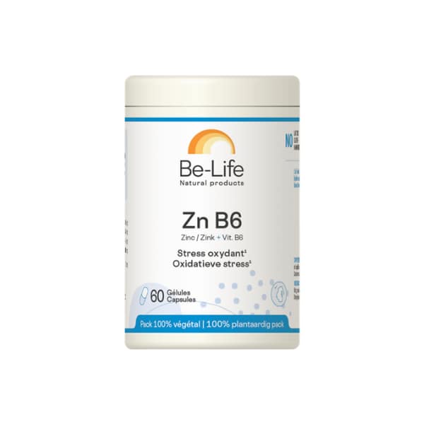 Zinco + B6 Be-Life Suplemento Alimentar Sistema Imunitário Proteção Celular Zinco + B6 Be-Life Suplemento Alimentar Sistema Imunitário Proteção Celular