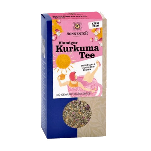 Infusão Curcuma Flores Bio 100gr Sonnentor Infusão Curcuma e Flores, biológico