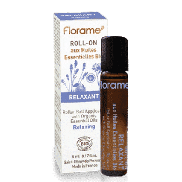 Mini Aplicador Roll-on Relaxante 5ml - Florame Mini Roll-On Relaxante, com ingredientes biológicos