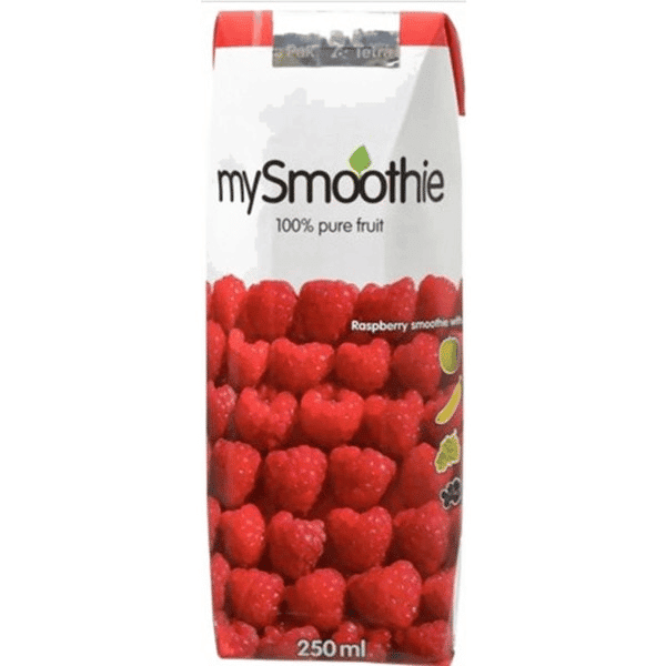 Sumo 100% Fruta Framboesa 250ml Mysmoothie Sumo 100% Fruta Framboesa, sem açúcares adicionados