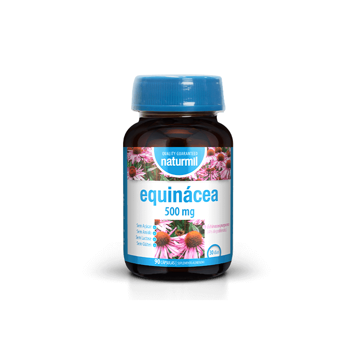 Equinácea 500 mg Suplemento Alimentar Naturmil Sistema Imunitário Equinácea 500 mg Suplemento Alimentar Naturmil Sistema Imunitário
