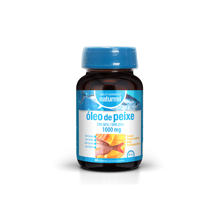 Óleo de Peixe Suplemento Alimentar Ómega 3 Naturmil Óleo de Peixe Suplemento Alimentar Ómega 3 Naturmil