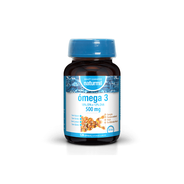 Suplemento Alimentar Ómega 3 500 mg Naturmil Coração Suplemento Alimentar Ómega 3 500 mg Naturmil Coração