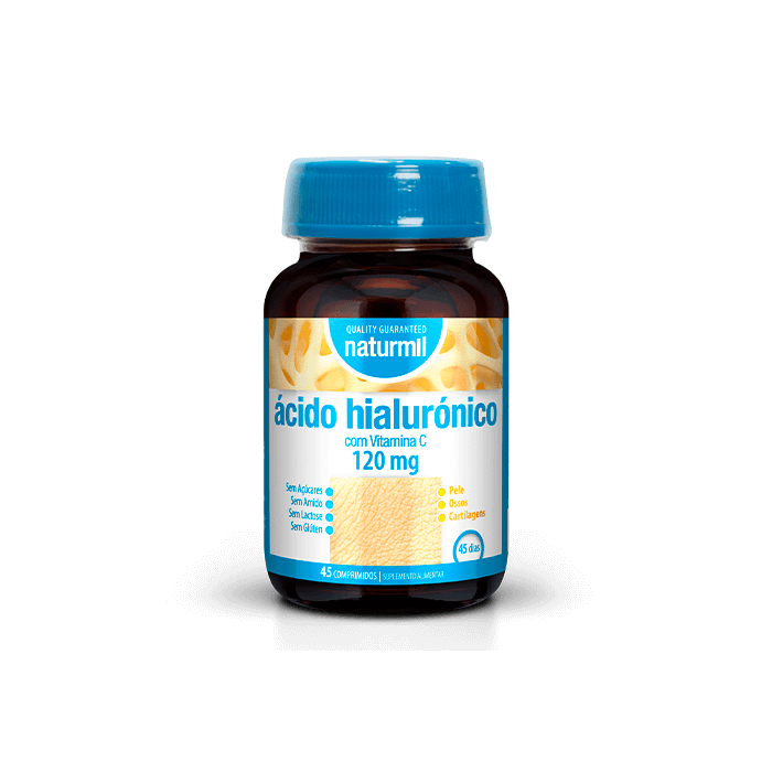 Ácido Hialurónico Suplemento Alimentar Naturmil Cartilagens Pele Ossos Ácido Hialurónico Suplemento Alimentar Naturmil Cartilagens Pele Ossos