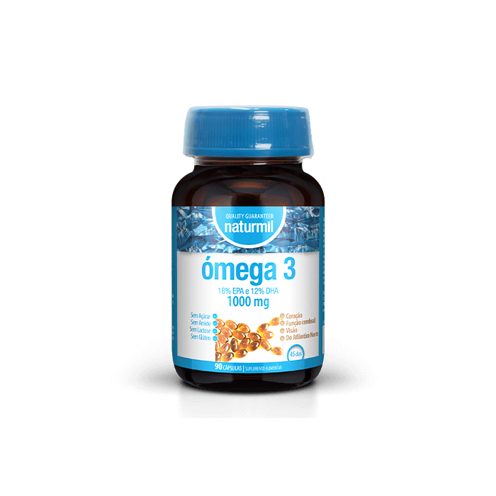 Suplemento Alimentar Ómega 3 Naturmil Coração Suplemento Alimentar Ómega 3 1000 mg Naturmil Coração