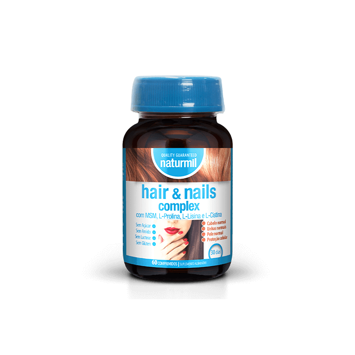 Hair & Nails Complex Suplemento Alimentar Naturmil Cabelo Unhas Hair & Nails Complex Suplemento Alimentar Naturmil Cabelo Unhas