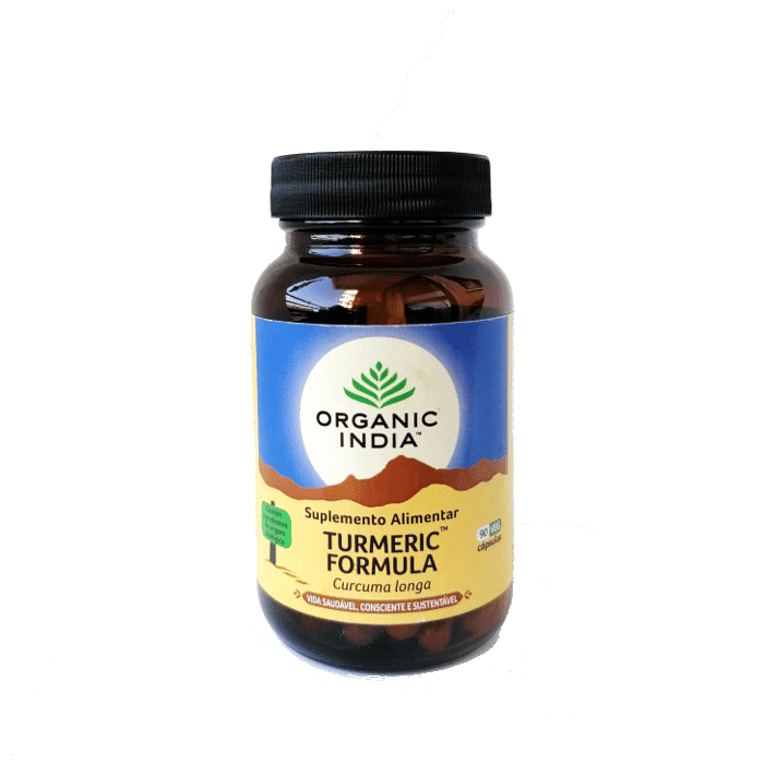 turmeric formula 90caps organic india Turmeric Formula, suplemento alimentar biológico, vegan