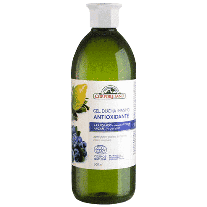 Gel de Banho Antiox 600ml Corpore Sano Gel de Banho Antioxidante, com ingredientes biológicos, cosmética vegan