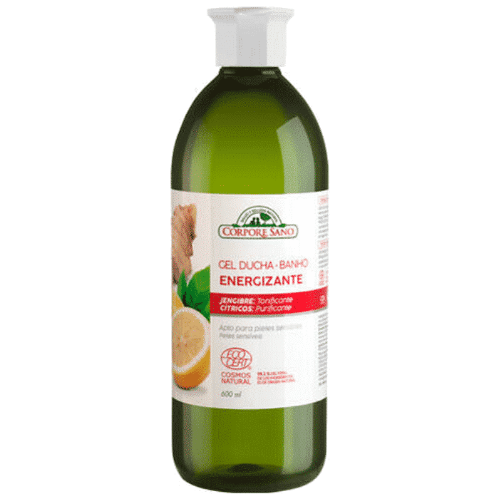 Gel de Banho Energizante 600ml Corpore Sano Gel de Banho Energizante, com ingredientes biológicos, cosmética vegan