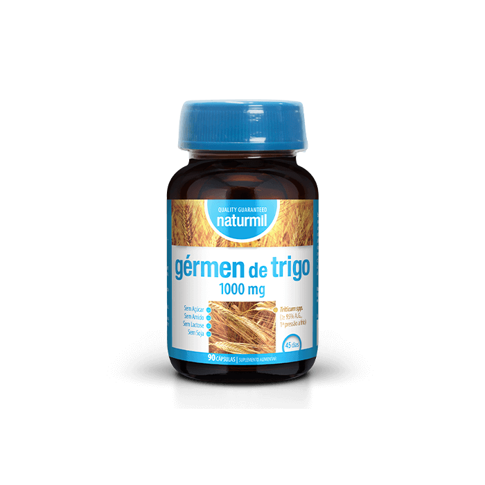 Gérmen de Trigo 500 mg Suplemento alimentar naturmil antioxidante Gérmen de Trigo 500 mg Suplemento alimentar naturmil antioxidante