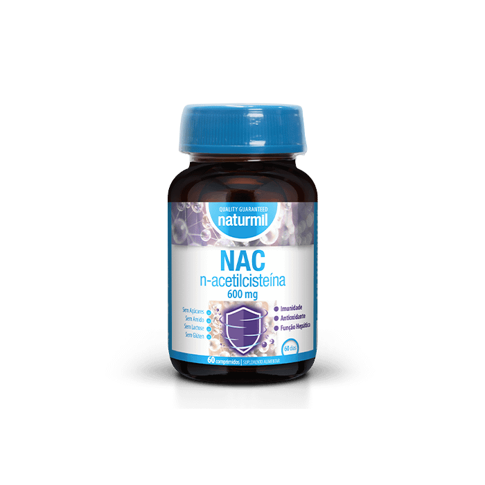 Nac N-Acetilcisteina Suplemento Alimentar Naturmil Sistema Imunitário Nac N-Acetilcisteina Suplemento Alimentar Naturmil Sistema Imunitário