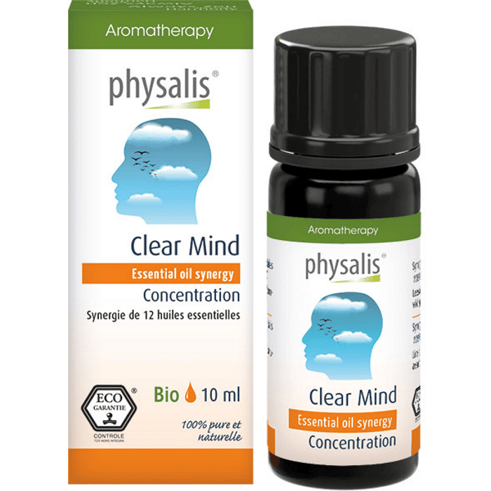 Óleo Essencial Synergy Clear Mind Bio 10ml Physalis Óleo Essencial Sinergia Clear Mind, biológico