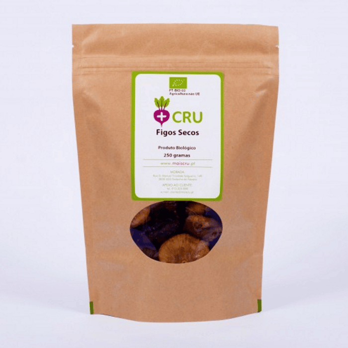 Figos Secos Bio 250gr +Cru Figos Secos, biológico, alimentação vegan e vegetariana