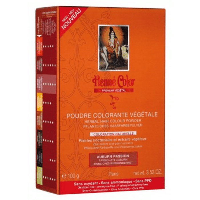 Henne Premium Auburn Passion pó 100gr Henné Color Paris Henné Premium Auburn Passion, paixão ruiva