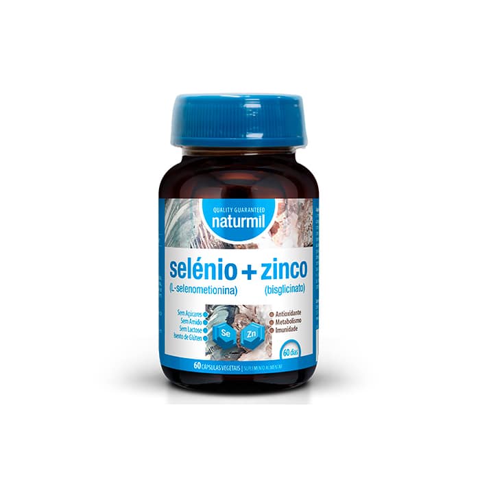 Selénio + Zinco Suplemento Alimentar Naturmil Antioxidante Função Cognitiva Selénio + Zinco Suplemento Alimentar Naturmil Antioxidante Função Cognitiva