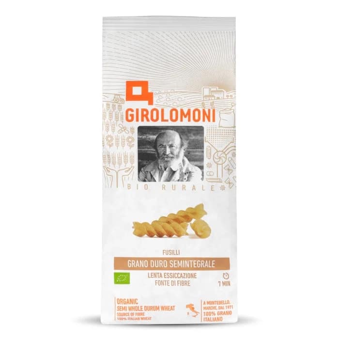Massa Fusilli Semi-Integral Trigo Alimentação Girolomoni