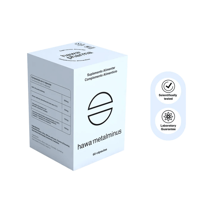 Hawa Metalminus Hawa Pharma Suplemento Alimentar Função Hepática Fígado Desintoxicação Hawa Metalminus Hawa Pharma Suplemento Alimentar Função Hepática Fígado Desintoxicação