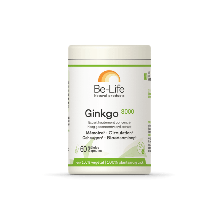 Ginkgo 3000 Be-Life Suplemento Alimentar Memória Circulação Ginkgo 3000 Be-Life Suplemento Alimentar Memória Circulação