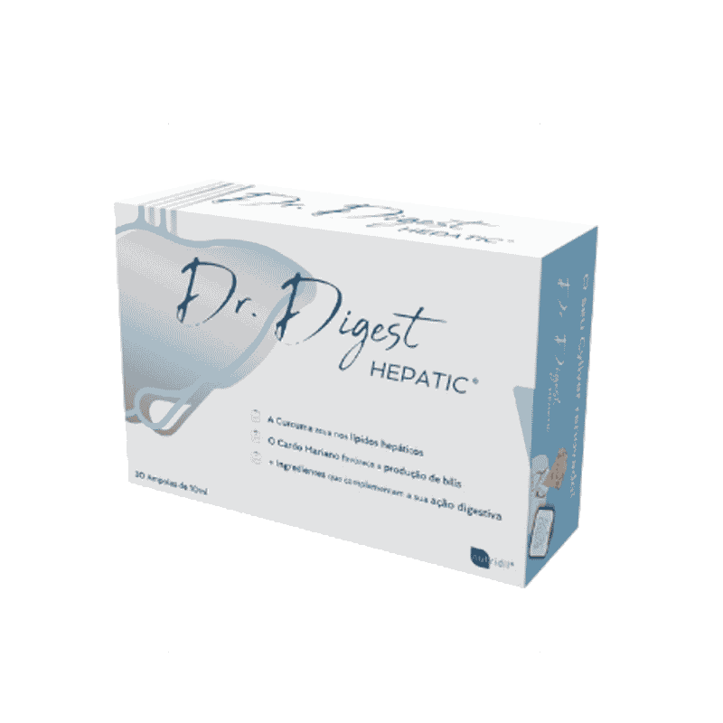 Dr Digest Hepatic 30 amp Nutridil Dr. Digest Hepatic, suplemento alimentar sem açúcar, sem glúten, sem lactose