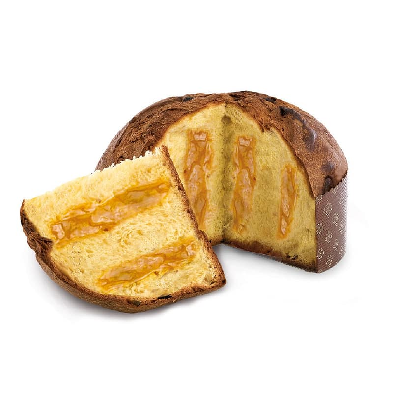 Panettone Bio Laranja e Chocolate Vegan Pasticceria Venezia 750gr interior