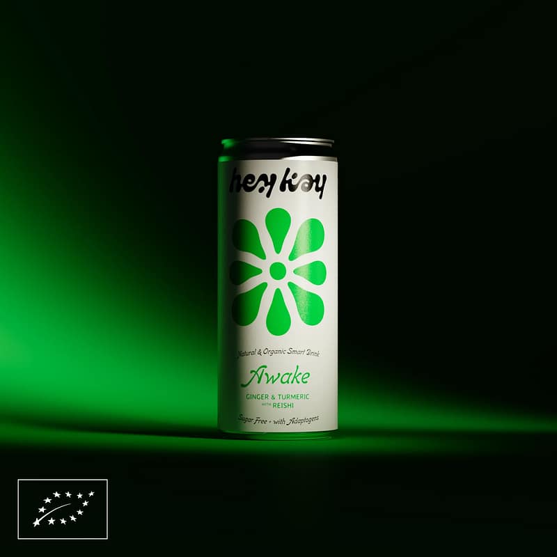 Bebida funcional Awake Gengibre e curcuma com reishi bio 250ml Hey Kay 10