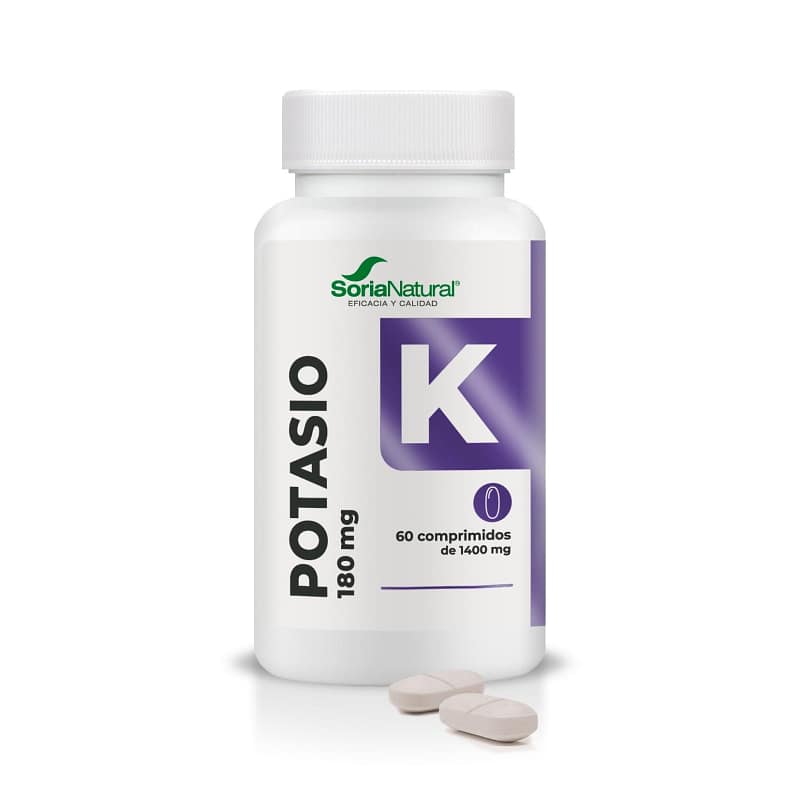 Potássio Comprimidos Libertação Prolongada Soria Natural Vitaminas Suplemento Músculos Sistema Nervoso Tensão Arterial