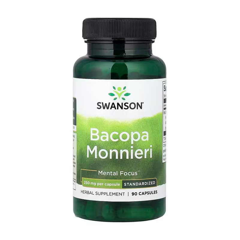 Bacopa Monnieri 250 mg Suplemento Alimentar Life Extension Cérebro