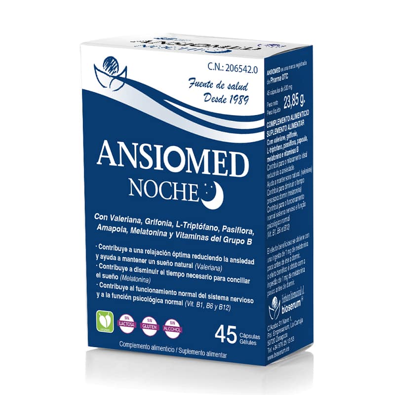 Ansiomed Noche Suplemento Alimentar Bioserum Sistema Nervoso
