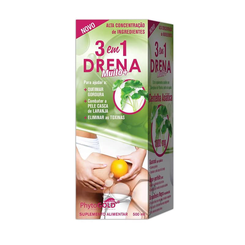 3 em 1 Drena Muito+ Suplemento Alimentar Phytogold