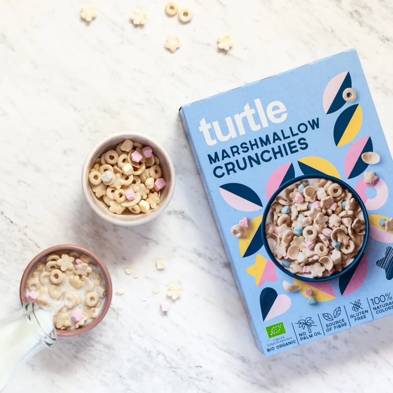 Cereais Marshmallow Crunchies Alimentação Turtle