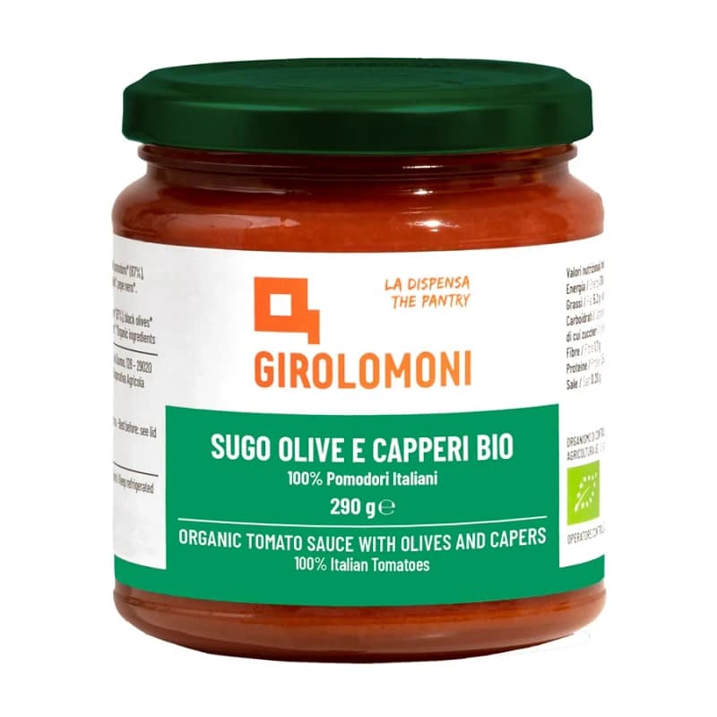 Molho de Tomate Puttanesca Alimentação Girolomoni