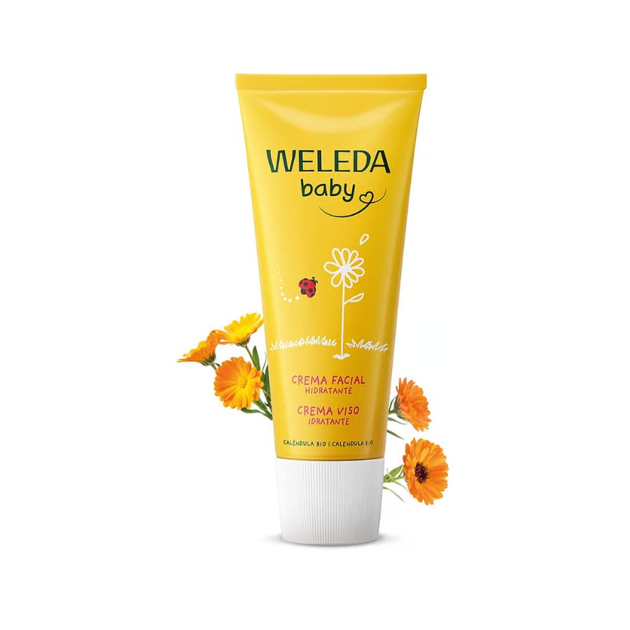 Creme Facial de Calêndula Weleda Cosmética Bebé Pele Sensível Creme Facial de Calêndula Weleda Cosmética Bebé Pele Sensível